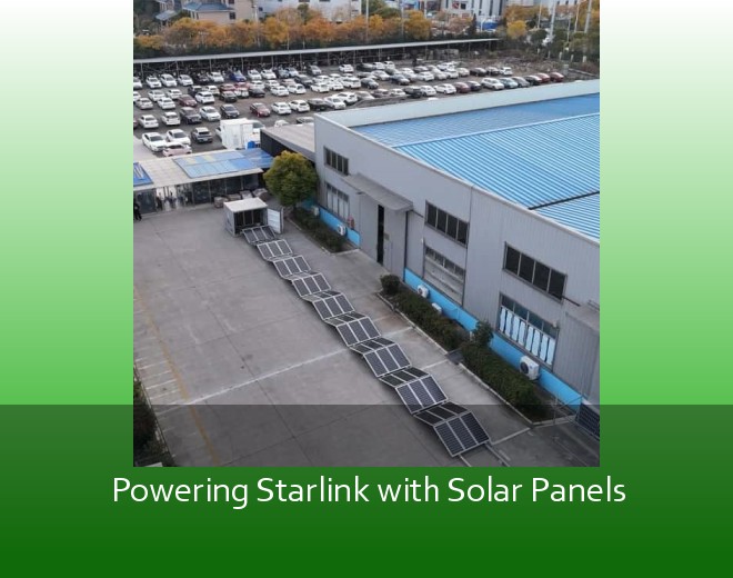 Powering Starlink with Solar Panels